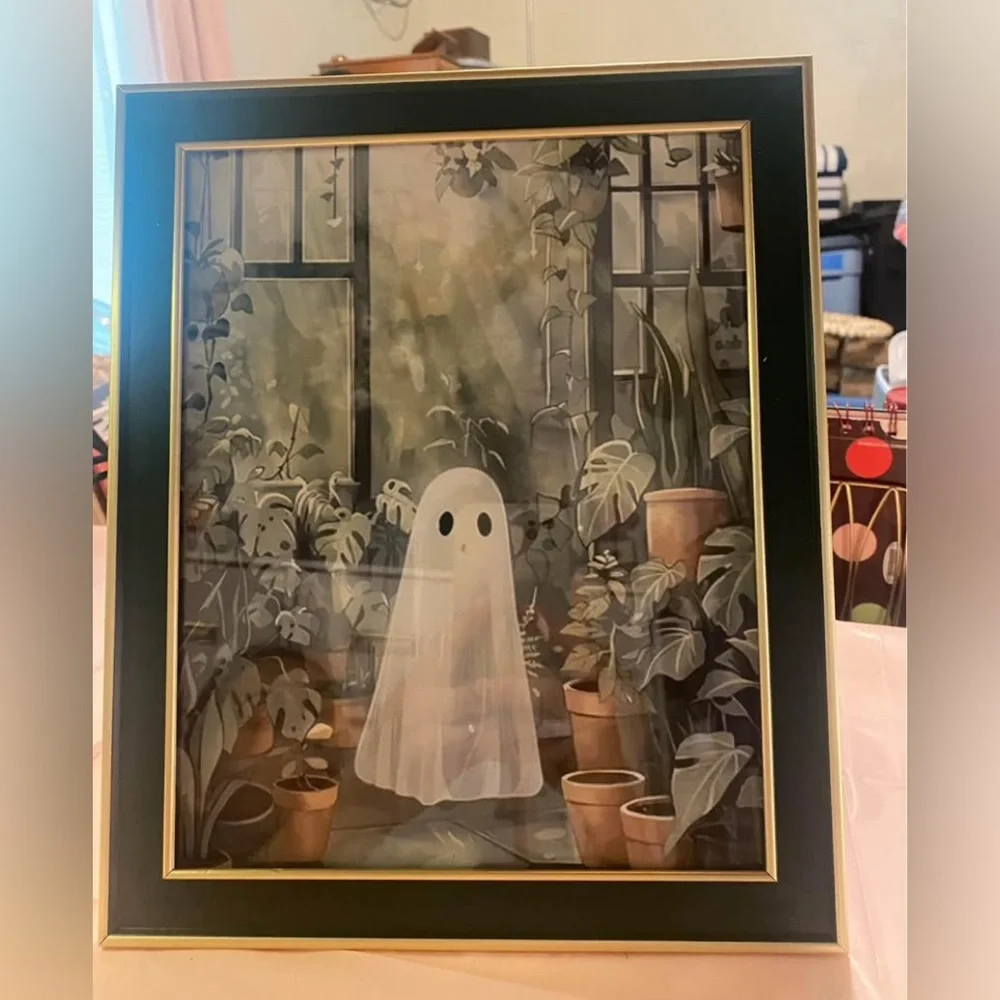 Cute Botanical Greenhouse Bedsheet Ghost 8x10